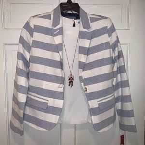 Merona Striped Blazer Sz 8